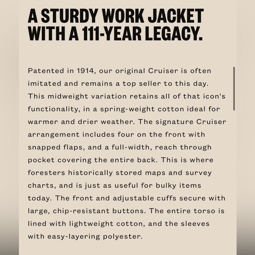 Filson- Women’s Heritage Cotton Cruisee Jacket- Nicotine - Picture 5 of 8